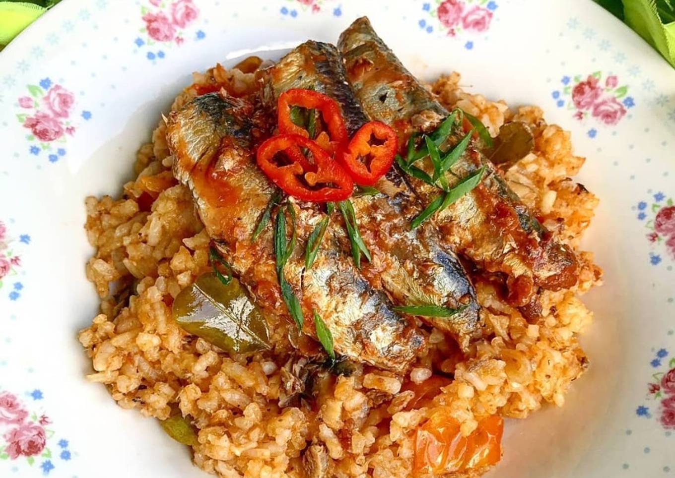 Nasi Sarden (rice cooker)
