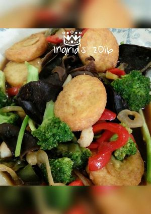Foto resep Brokoli Egg tofu masak Angsio