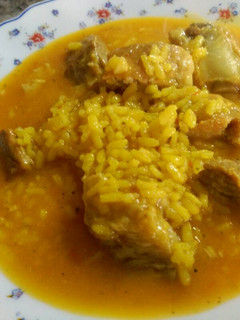 Una foto de Arroz caldoso con costillas en olla GM