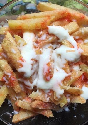 Foto resep Cheesy Loaded Potato Fries