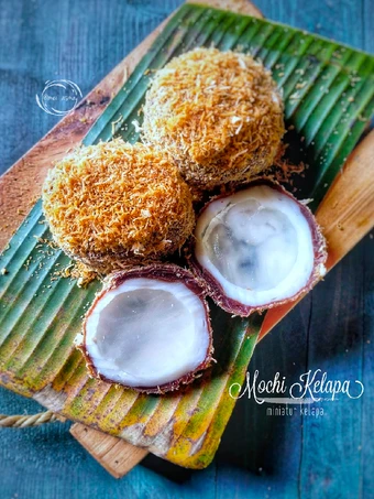Cara Mudah Membikin Resep Mochi Kelapa (miniatur kelapa) yang Enak Banget Anti Ribet, Mantap Sekali