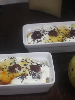 Una foto de Melón con yogurt griego