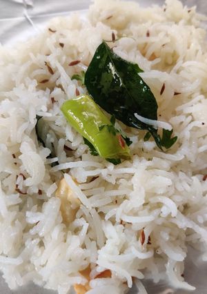 A picture of Jeera rice.