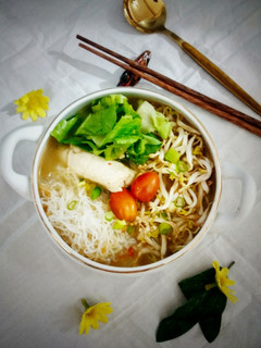 Foto resep Mie Konjak toge kuah kacang untuk stamina dan kulit lembab
