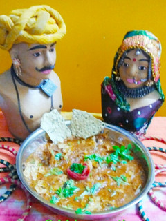 A picture of Mangodi papad sabzi.
