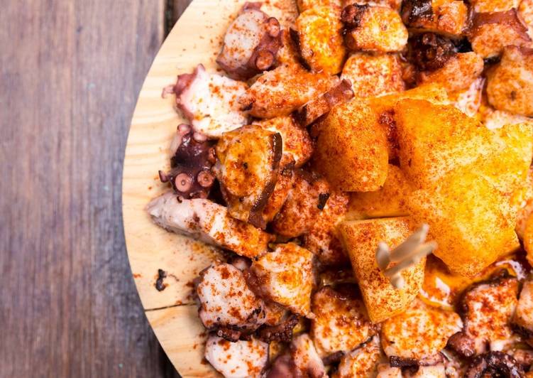 Steps to Prepare Homemade Galician style octopus