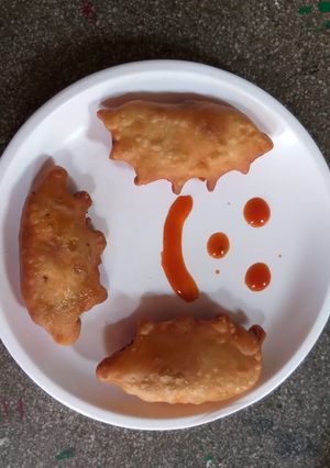 A picture of Special veg Fried momos.