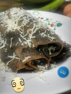 Foto resep Pancake pisang coklat gulung keju