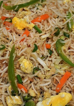 A picture of Egg fried rice.