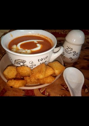 A picture of Tomato soup.