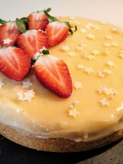 Una foto de Cheesecake de limón