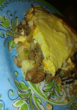 Una foto de Pastel de papas con verdeo