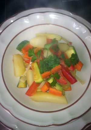 Una foto de Verduras salteadas. 