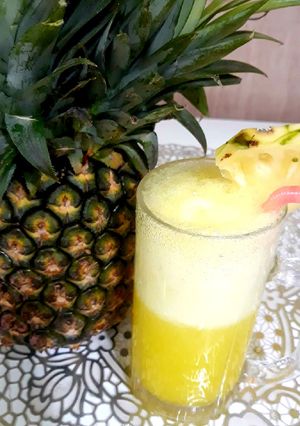 A picture of Pine apple mojito.