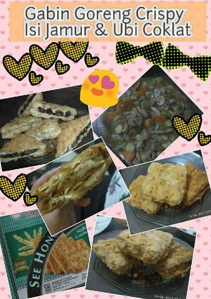 Foto resep "Berbagi Rahmat" - Gabin Goreng Crispy Isi Jamur & Ubi Coklat