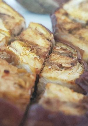 Una foto de Berenjenas al horno