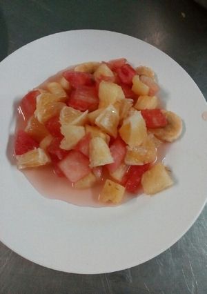 A picture of Tropical fruit salad #salad contest.