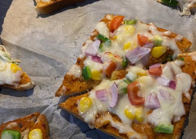 Open pizza sandwich