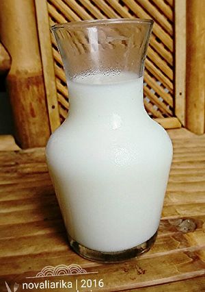 Foto resep Es Susu Leci Segar