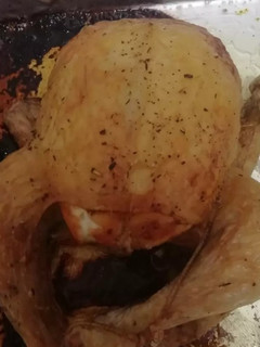 Una foto de Pollo asado al horno