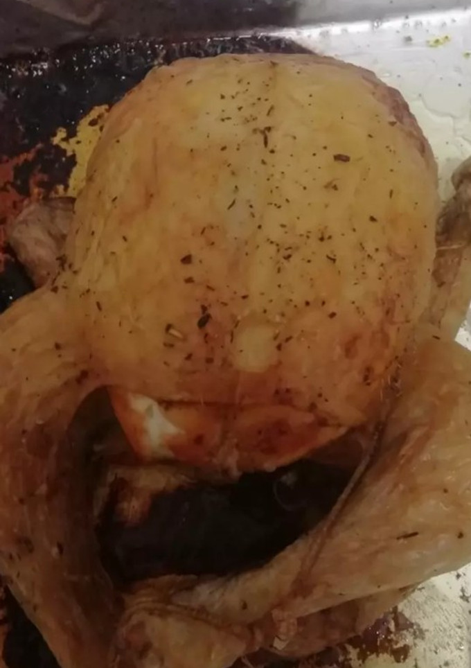 Una foto de Pollo asado al horno