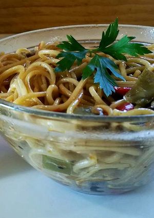 Foto principal de Espagueti con verduras en 10 minutos