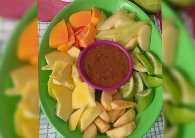 Cara Gampang Membuat Rujak buah, Sempurna