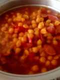 Garbanzos Guisados con Salchichas y Tomate🍅