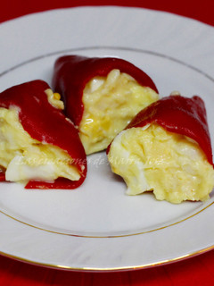 Una foto de Pimientos rellenos de bacalao