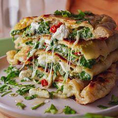 A picture of Spinach, Cheese & Sun Dried Tomato Stuffed Flatbreads.
