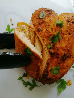 Una foto de Pechuga de pollo rostizada en freidora de aire
