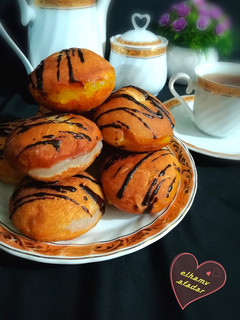 عکسی از دستور پیراشکی کرم دار الهام پز