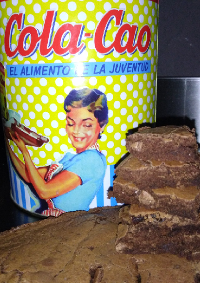Una foto de Brownie de Cola-Cao