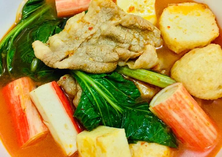 Resep Sukiyaki Kuah Tom Yam, Lezat