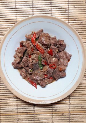 Foto resep Sapi Lada Hitam Praktis