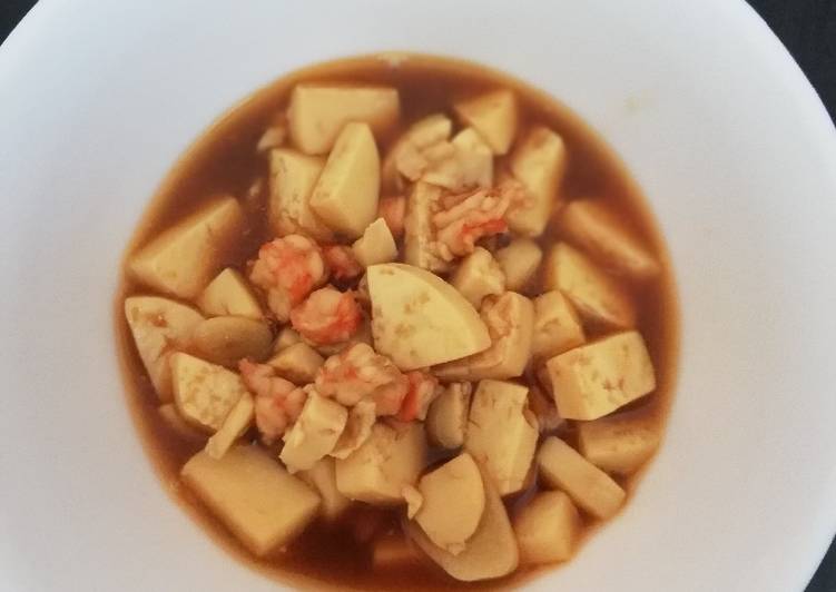 Resep: Mapo tofu udang(mpasi 1+) yang Enak