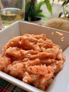 Una foto de Bacalao al ajo arriero