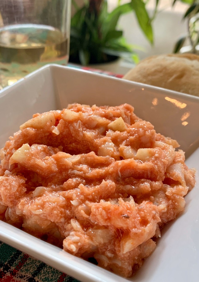 Una foto de Bacalao al ajo arriero