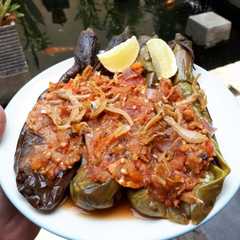 Terong bakar sambal teri mentah রেসিপির প্রধান ছবি