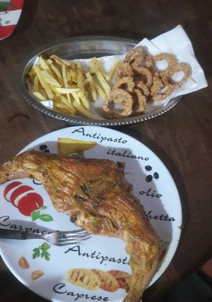Una foto de Aros de cebolla