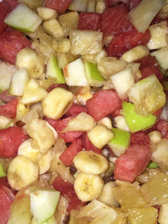 Fruit salads ainihin hoton girkin