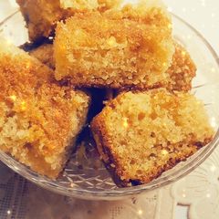 A picture of Basbousa.