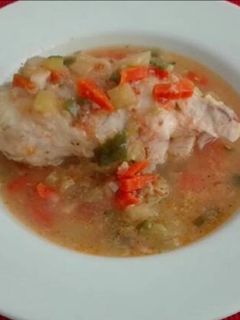 Una foto de Cola de rape guisada con verduritas