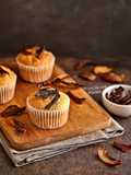 Muffin salati con bucce di patate e gorgonzola