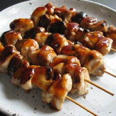 A picture of Chicken & Shiitake Skewers.