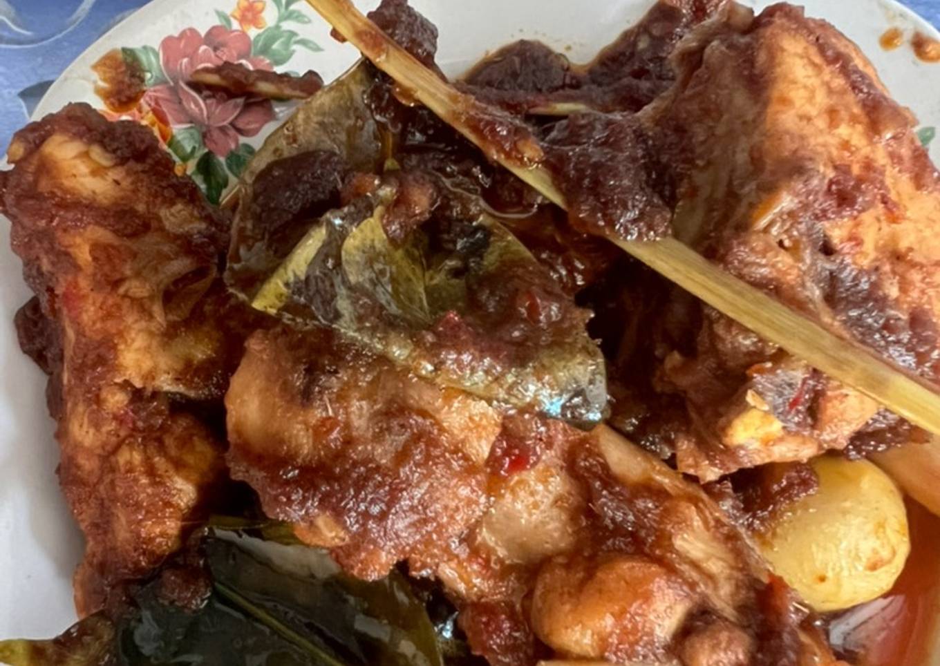 Rendang Ayam Bumbu jadi (instan)