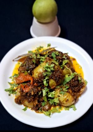 A picture of Stuffed Tinda Masala.