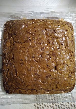 Une photo de Brownie chocolat au lait et noisette