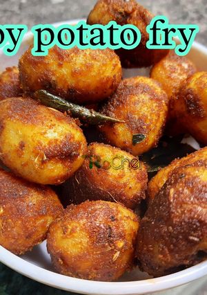 A picture of Baby potato fry recipe | Simple sidedish recipe.