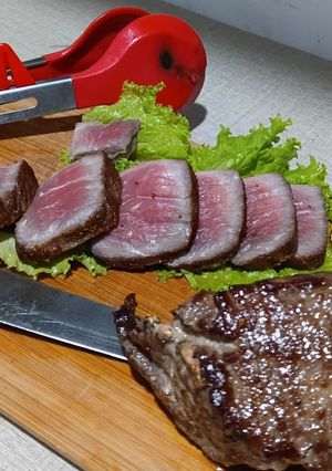 Foto resep Steak Daging Kambing (Olahan Daging Kurban)